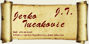 Jerko Tucaković vizit kartica